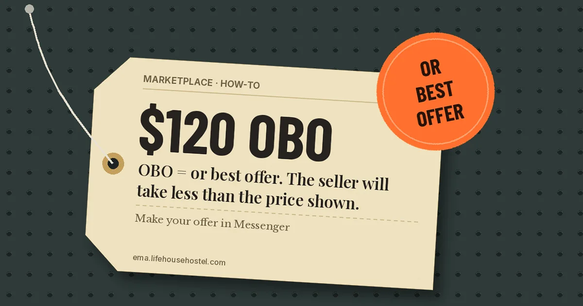 What Does OBO Mean on Facebook Marketplace?
